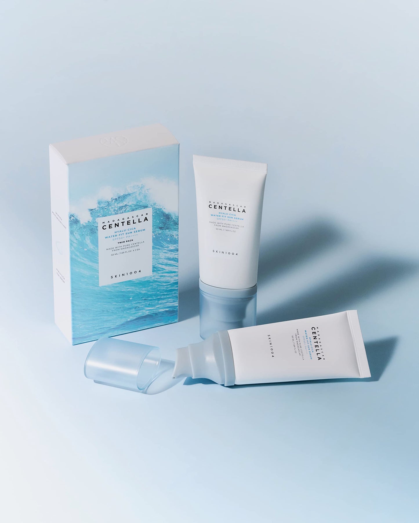 SKIN1004 Madagascar Centella Hyalu-Cica Water-Fit Sun Serum 50mL*2ea (Twin pack)