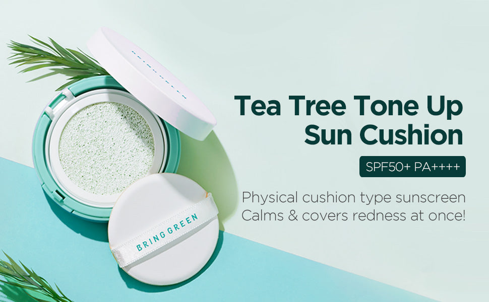 BRINGGREEN Tea Tree Cica Tone-Up Sun Cushion 15g