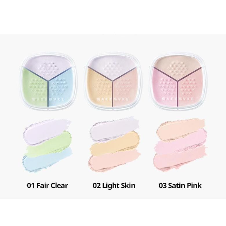 WAKEMAKE Stay Fixer Multi Color Powder Set (+brush)