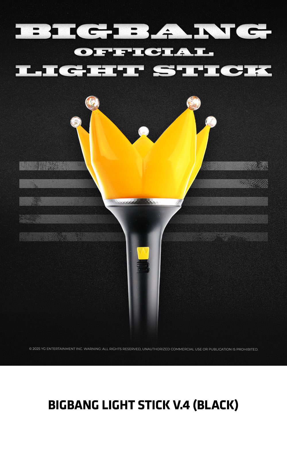 BIGBANG OFFICIAL LIGHT STICK (Ver. 4) (BLACK) (AVAILABLE IN JULY)