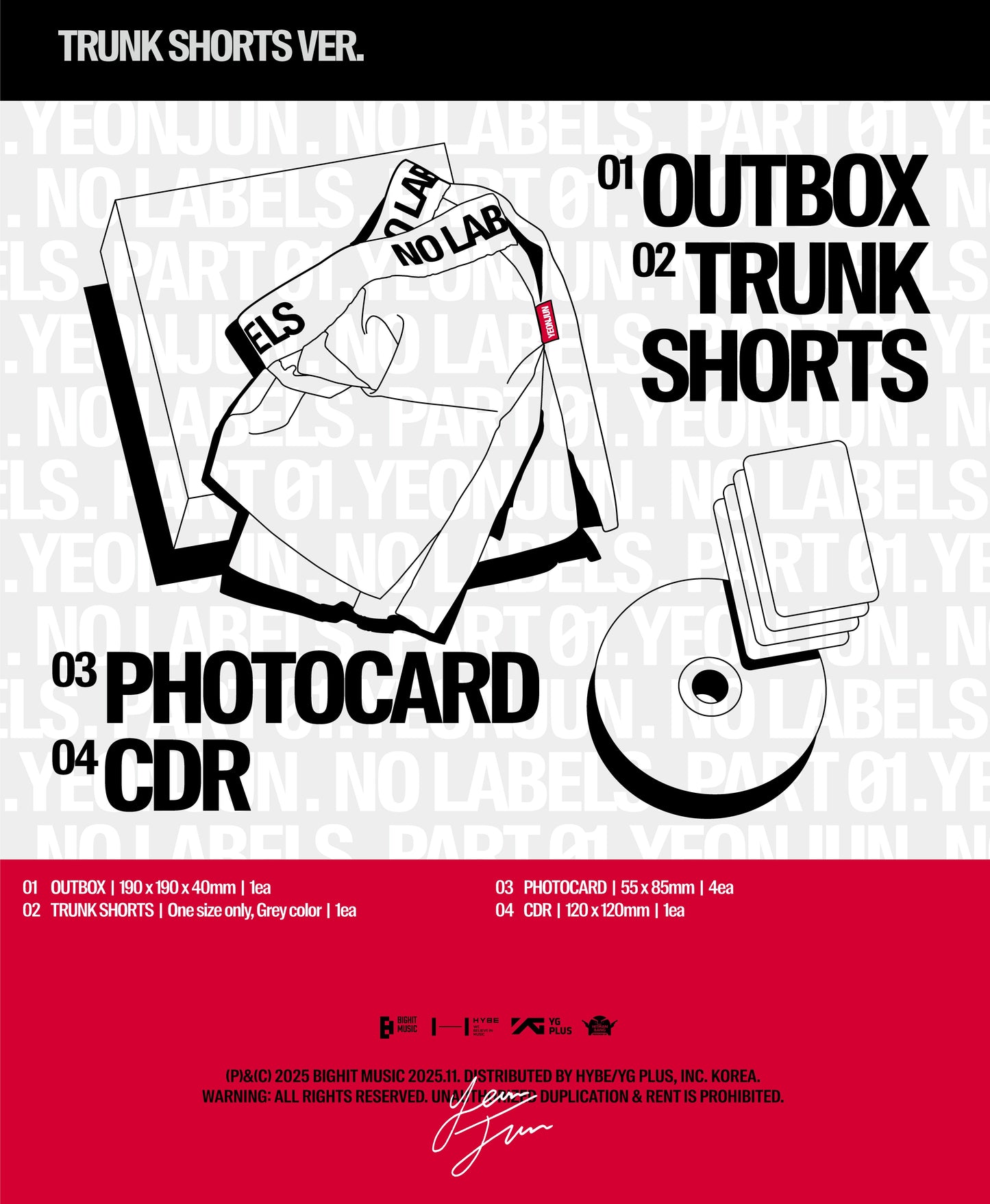 YEONJUN (TXT) - NO LABELS: PART 01 (Trunk Shorts Ver.)