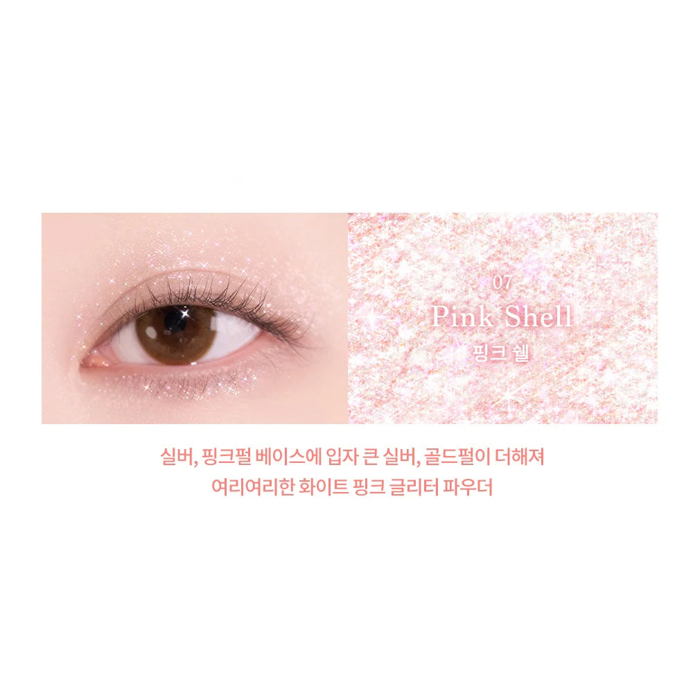 DASIQUE STARLIT GLITTER POWDER 07 PINK SHELL