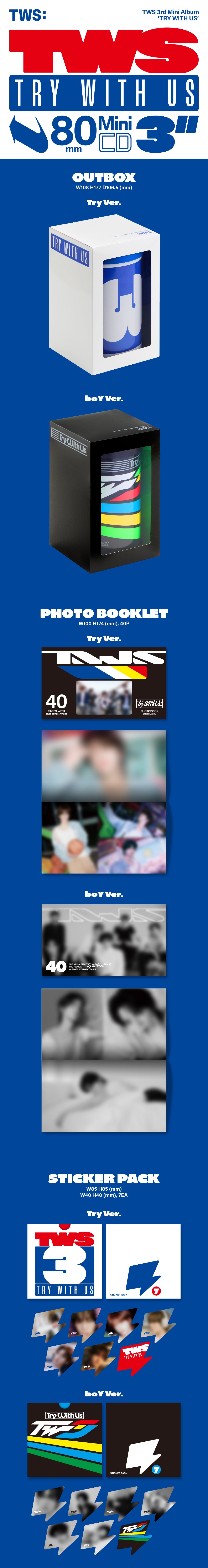 TWS - 3rd mini album ‘TRY WITH US’ (2 TYPES Random)