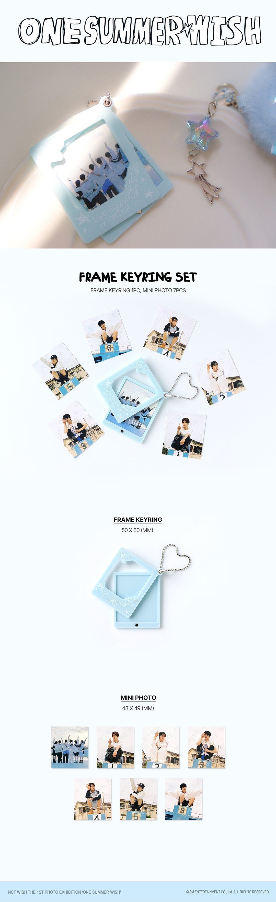 NCT WISH THE 1ST PHOTO EXHIBITION 'ONE SUMMER WISH' MD (FRAME KEYRING)