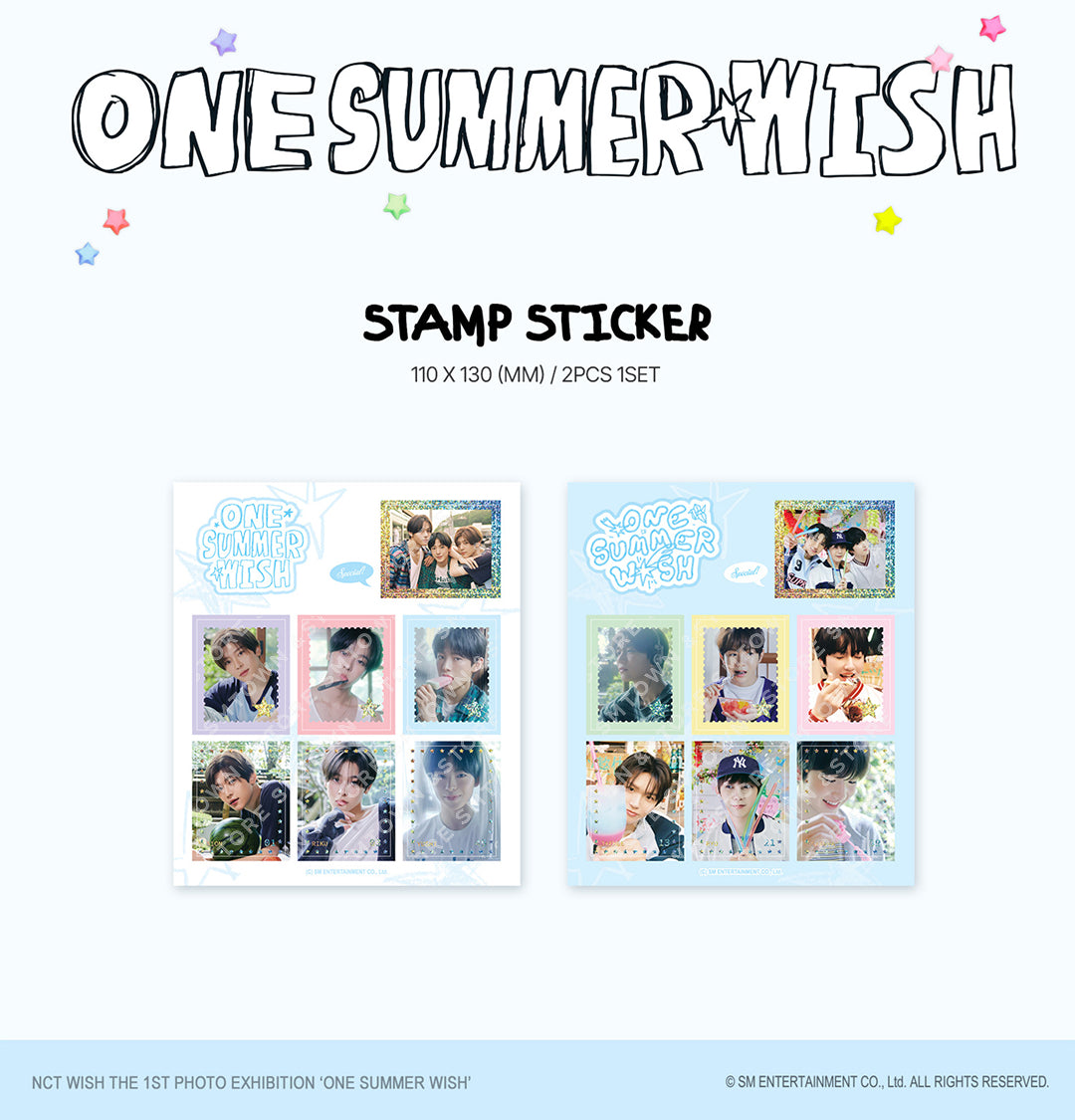 NCT WISH THE 1ST PHOTO EXHIBITION 'ONE SUMMER WISH' MD (STAMP STICKER)