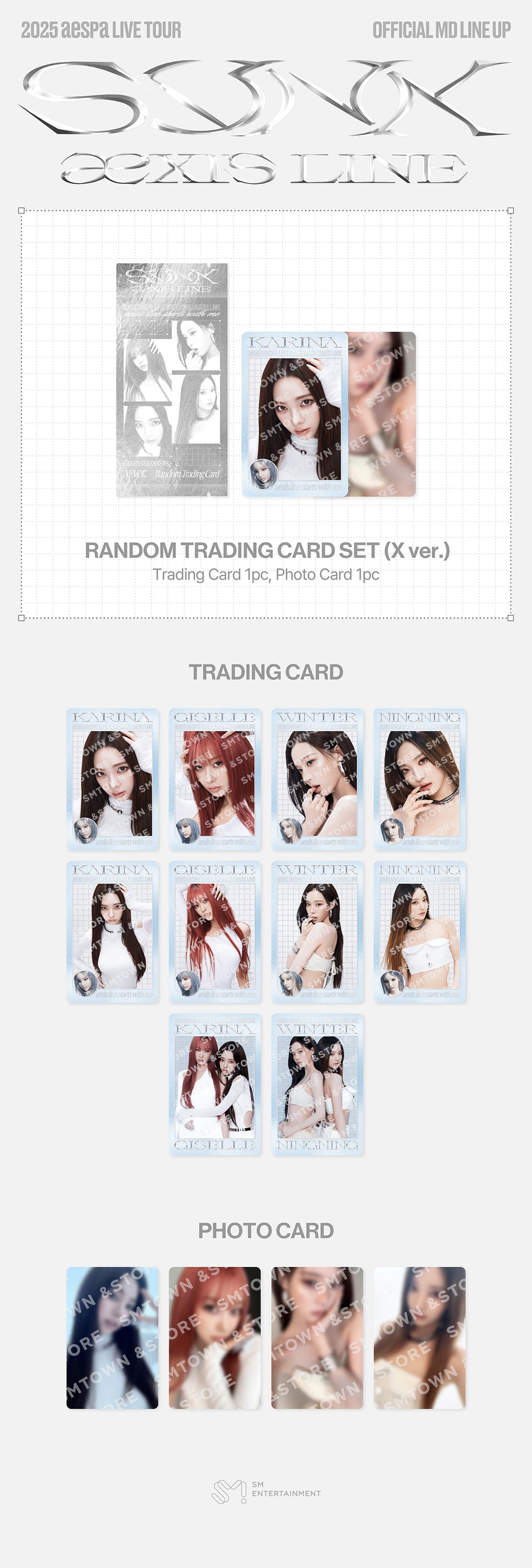 aespa CONCERT 'SYNK : aeXIS LINE' MD (RANDOM TRADING CARD SET_X ver.)