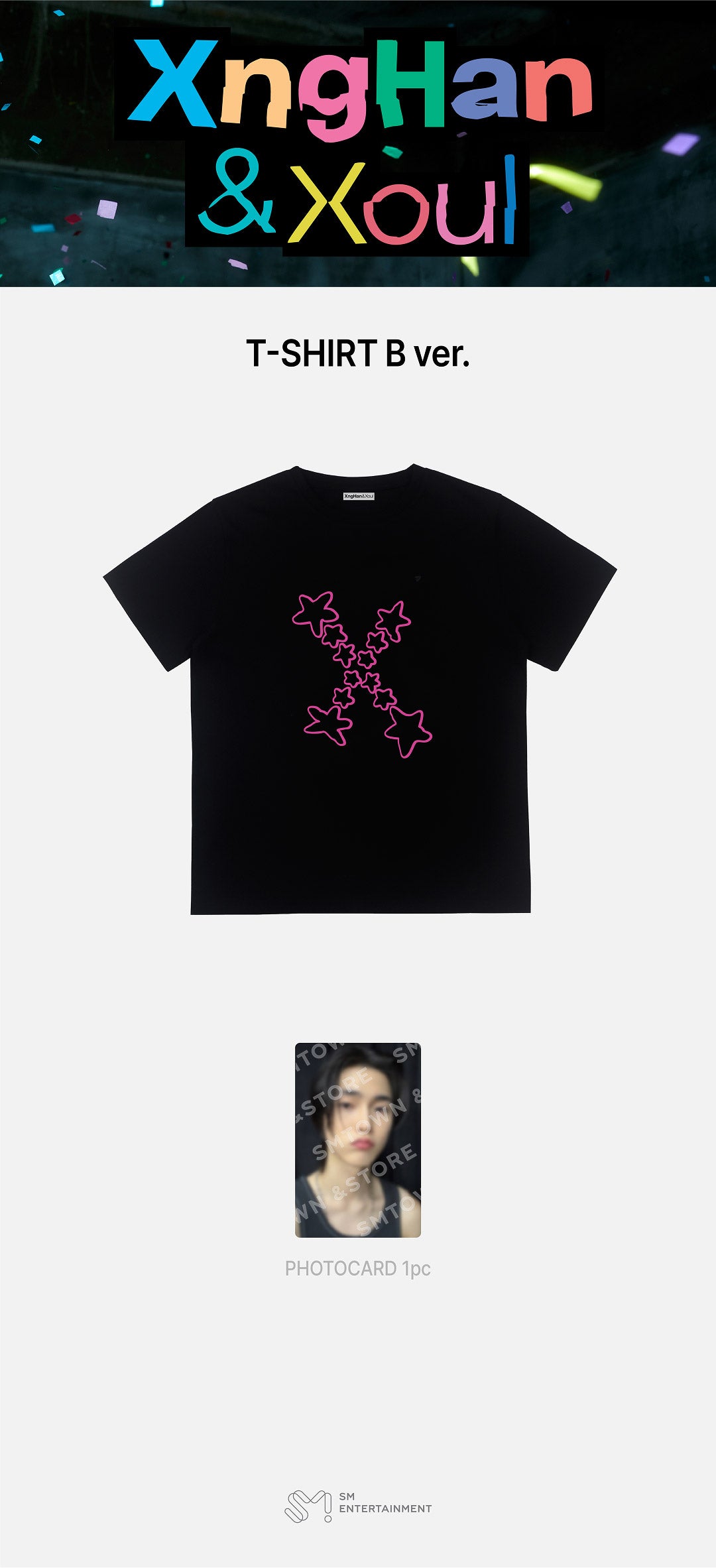 XngHan - 1st Single Album 'Waste No Time' Album MD (T-SHIRT _ B VER)