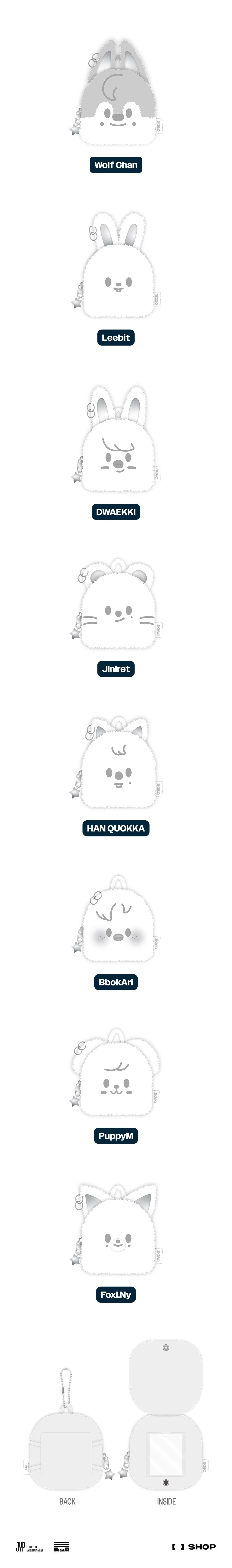 Stray Kids <dominATE : celebrATE> Merch (SKZOO ORIGINAL BACKPACK SILVER Ver.)