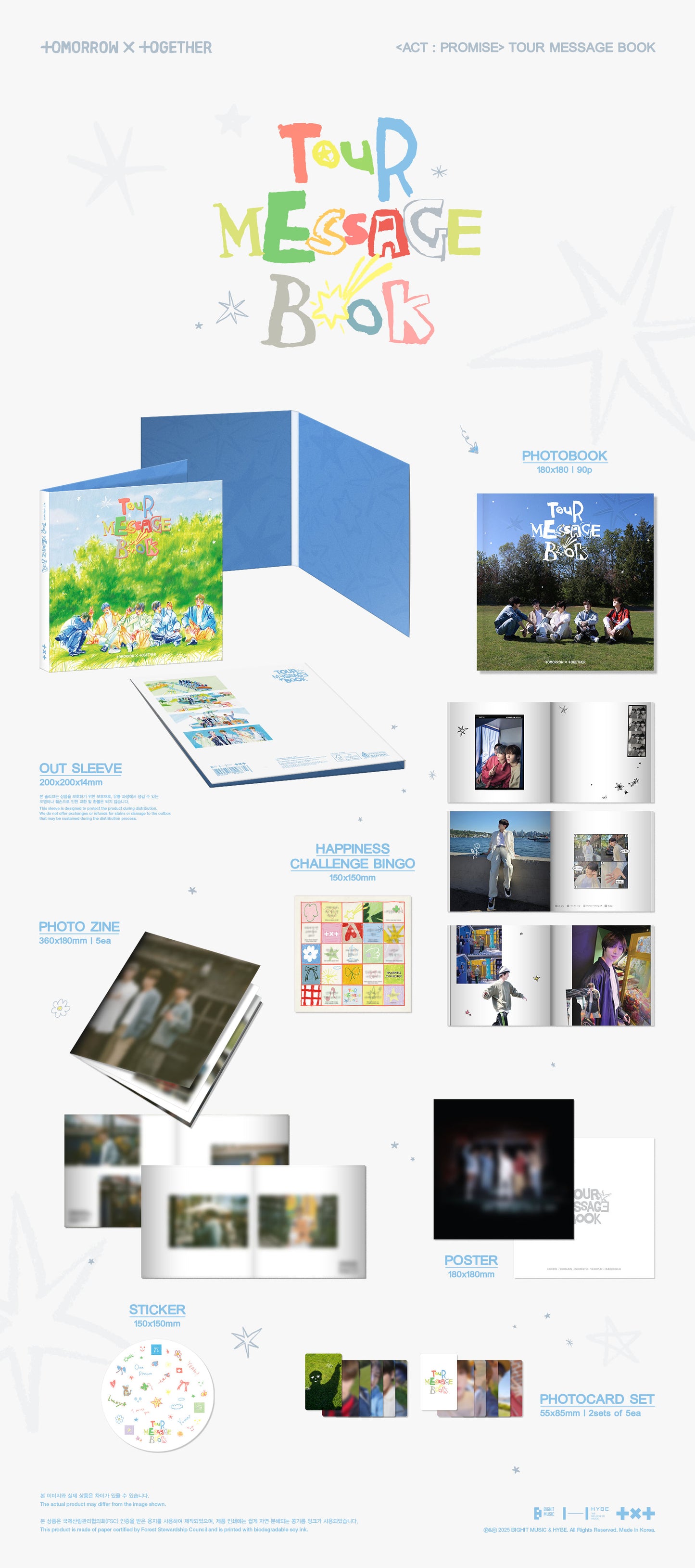 TOMORROW X TOGETHER <ACT : PROMISE> TOUR MESSAGE BOOK