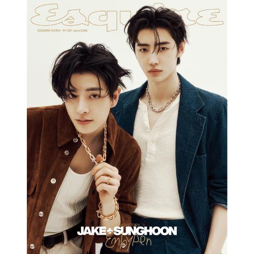 ESQUIRE 2025.06 x ENHYPEN JAKE&SUNGHOON A TYPE