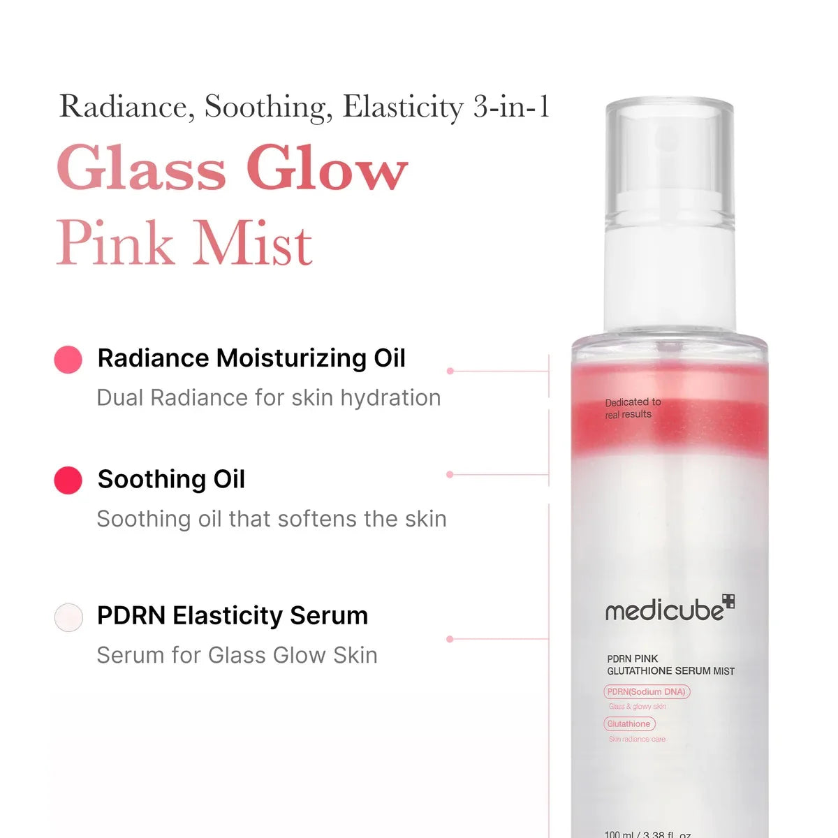 medicube PDRN Pink Glutathione Serum Mist 100ml