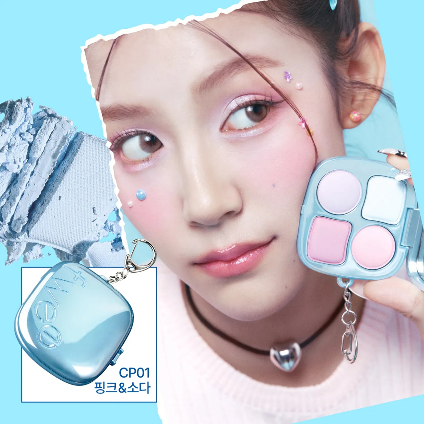 Fwee Pocket Cheek Palette CP01 Pink & Soda