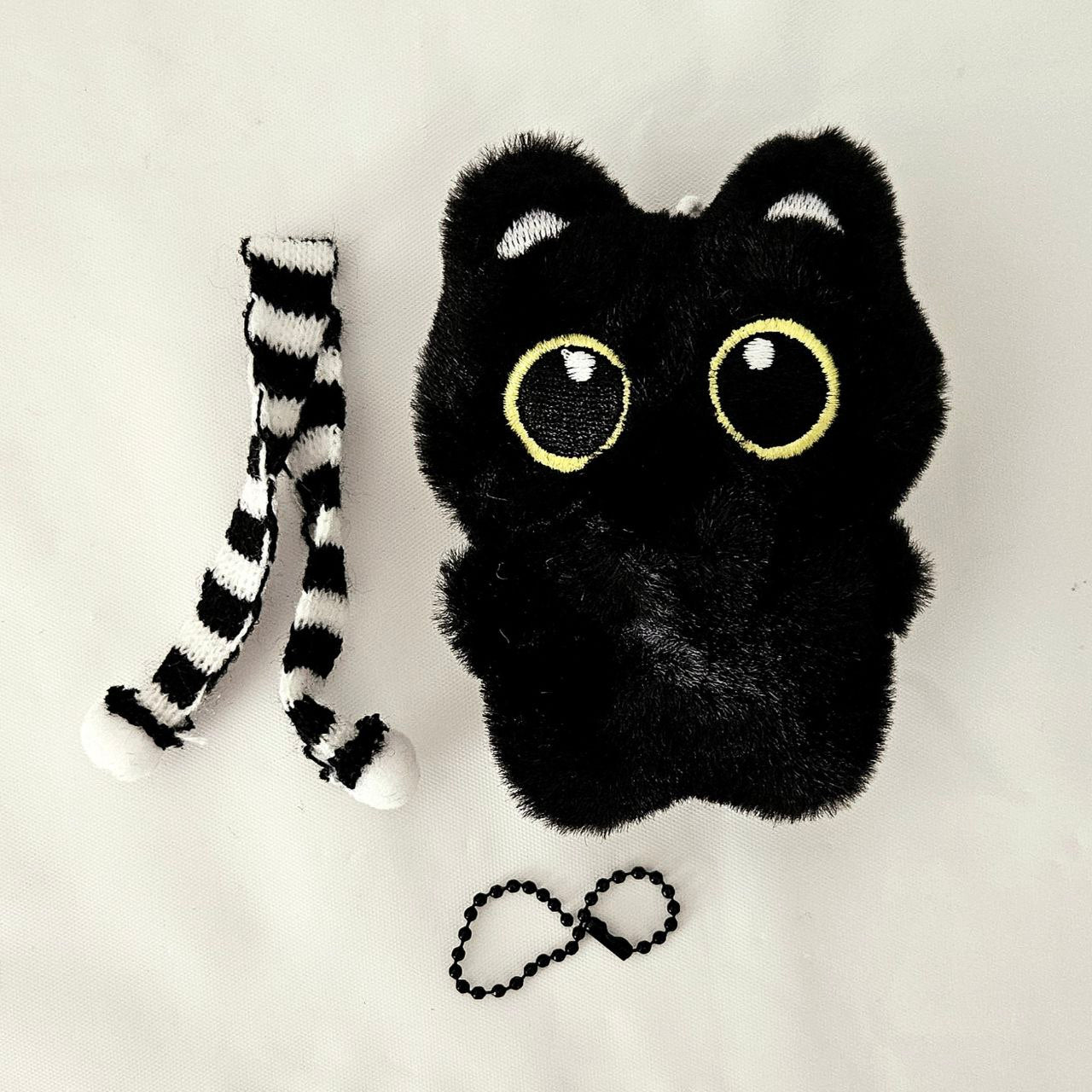 Black Cat Small plush with scarf
