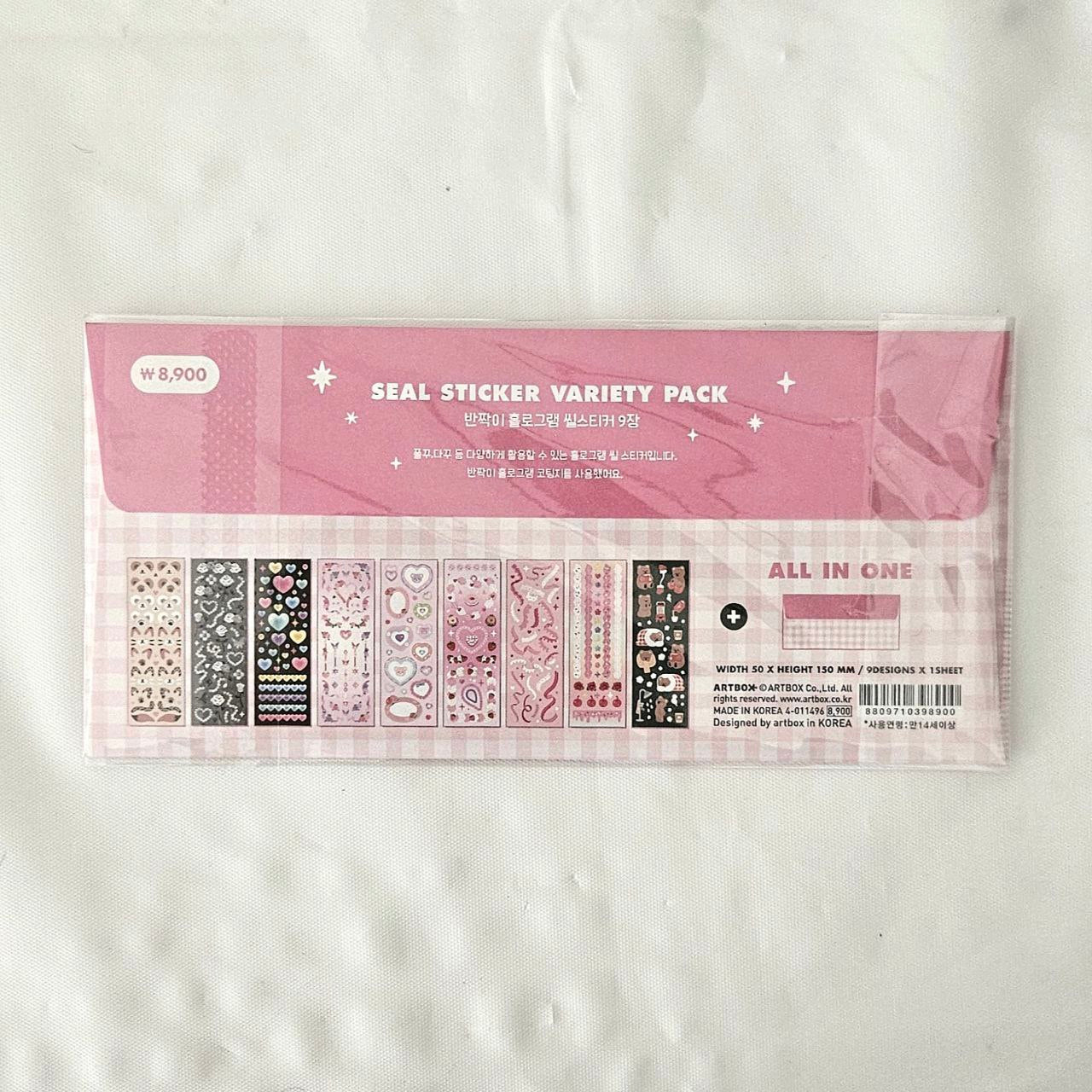 Pink Sticker Pack 9ea