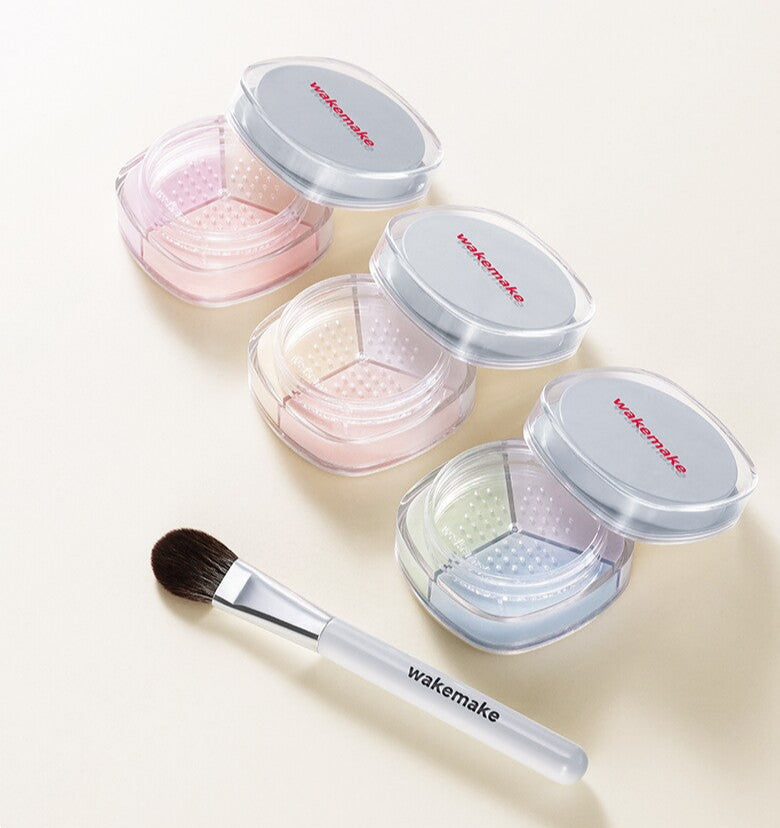 WAKEMAKE Stay Fixer Multi Color Powder Set (+brush)