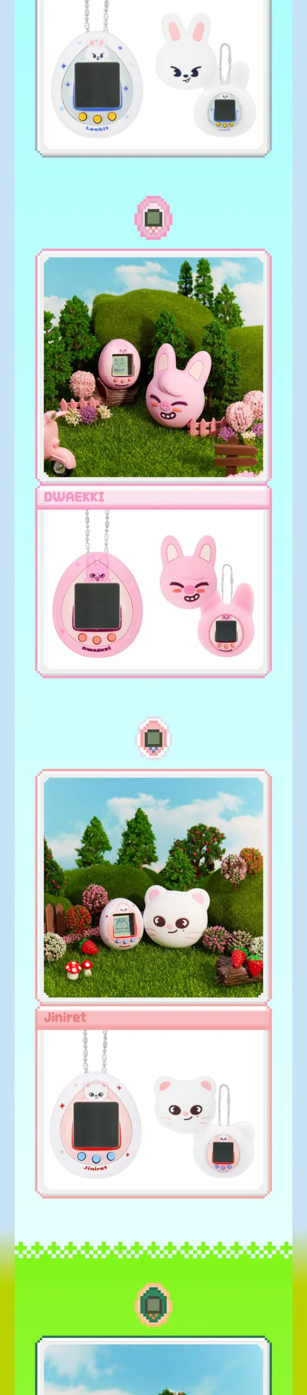 Stray Kids SKZOO TAMAGOTCHI & CASE SET