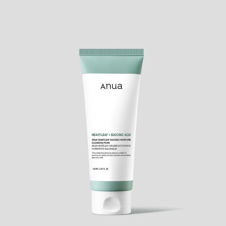 Anua Heartleaf Succinic Moisture Cleansing Foam 150ml