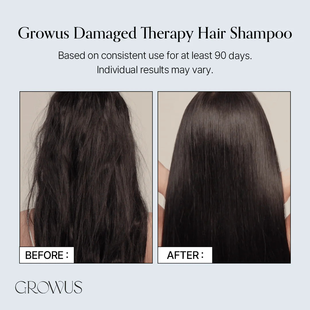 growus Damage Therapy Shampoo 500mL Special Set (GIFT+Cream Treatment 21mL)