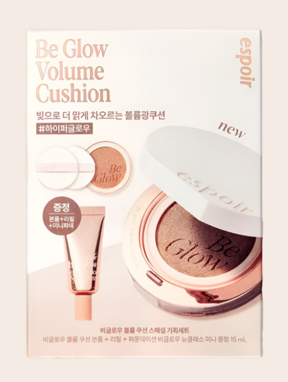 espoir Be Glow Volume Cushion 2ea Set (+Be Glow Foundation 15ml)