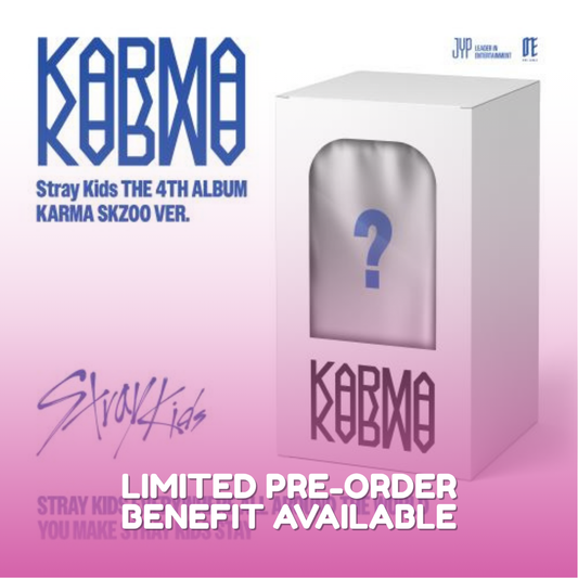 Stray Kids - 4th Full Album [KARMA] (SKZOO VER.) (8 TYPES Random)