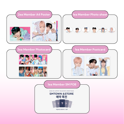 [ MEMBER SETS ] 2026 NCT WISH SEASON'S GREETINGS 🎁+ SM POB