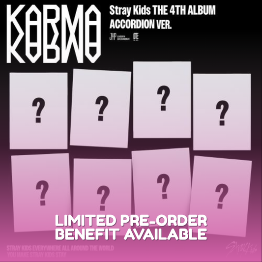 Stray Kids - 4th Full Album [KARMA] (ACCORDION VER.) (8 TYPES Random)