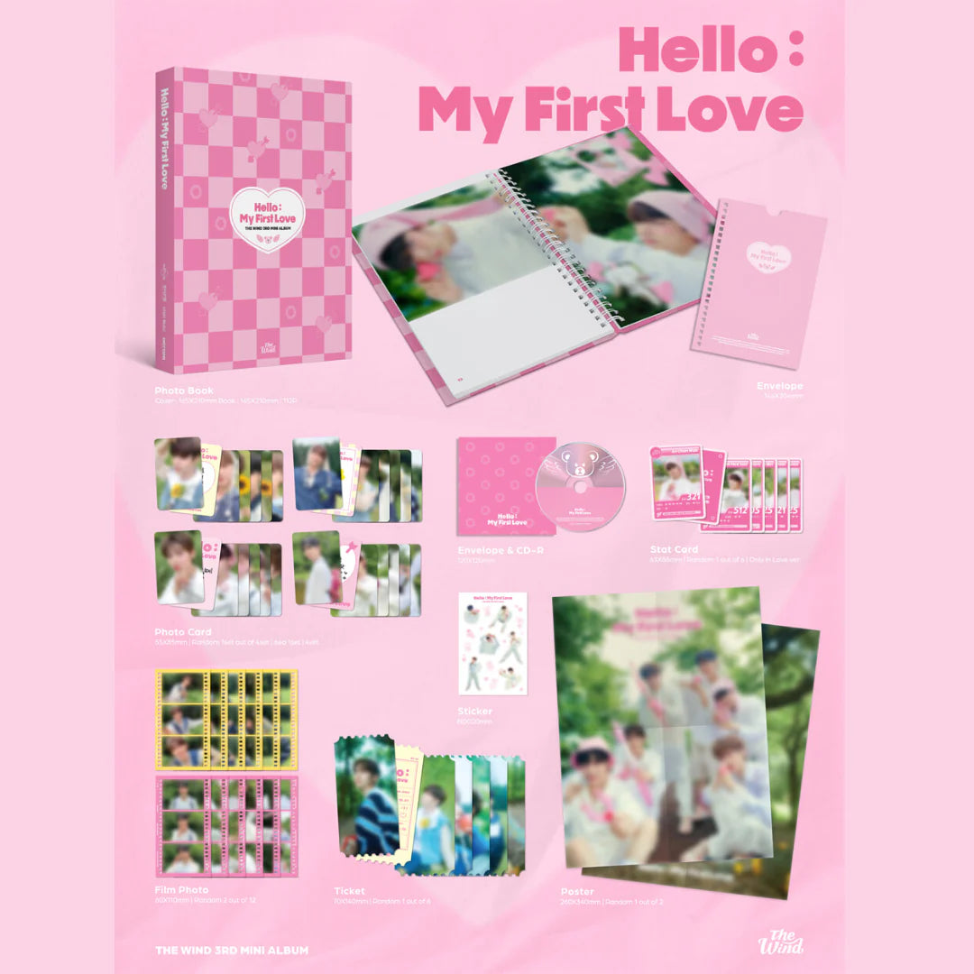 The Wind - 3rd Mini Album [Hello: My First Love] (2 TYPE Random)