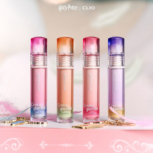 [HARRY POTTER X CLIO] CLIO CRYSTAL GLAM TINT SET  (+HONEYDUEK KEY RING AND PEN)