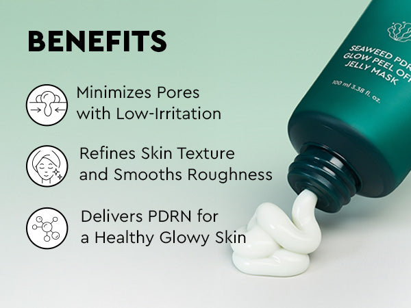 bewants Seaweed PDRN Glow Peel Off Jelly Wrapping Mask 🎁 ZEROBASEONE HAN YUJIN PHOTOCARD 2ea