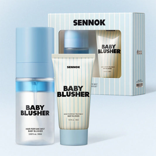 SENNOK Hair Perfume Mist 60ml Baby Blusher Set 🎁 (+Treatment Baby Blusher 40ml)