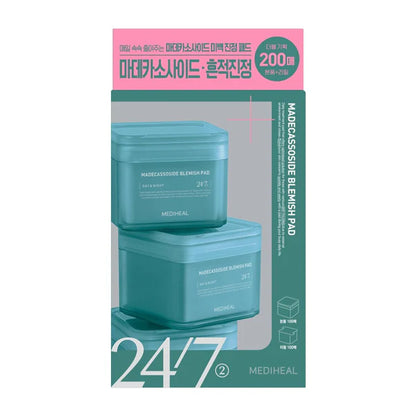 MEDIHEAL Madecassoside Blemish Pad 100P 🎁 عبوة مزدوجة + 2 ورقة قناع Madecassoside