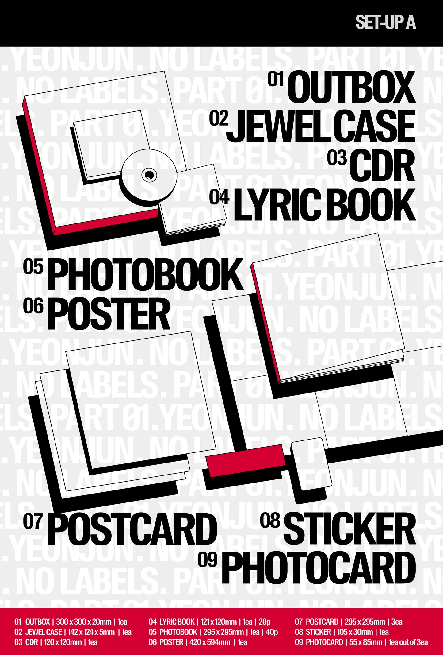 YEONJUN (TXT) - NO LABELS: PART 01 (3 TYPES Random)