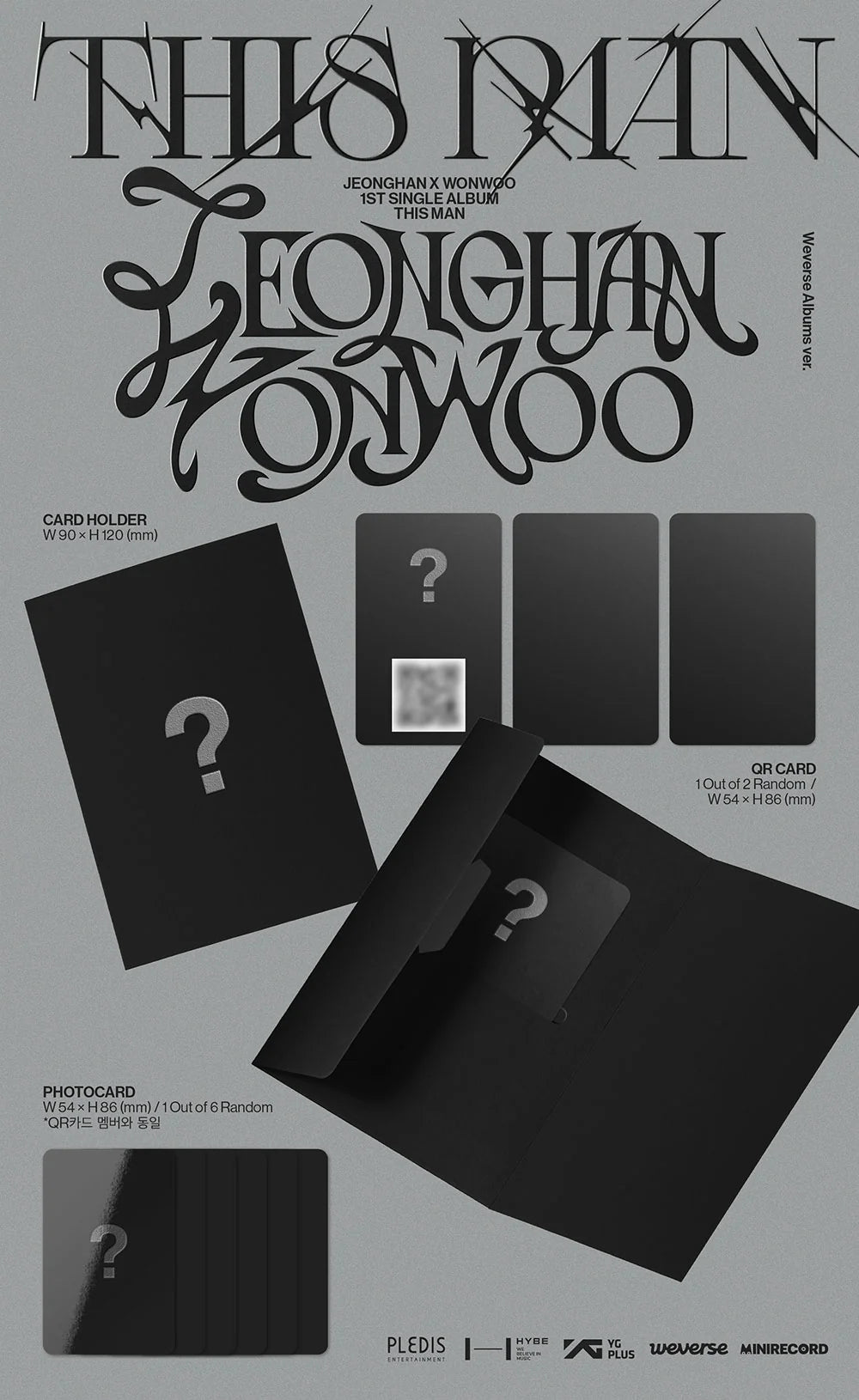 🎁soundwave🎁JEONGHANXWONWOO (SEVENTEEN) - 1ST SINGLE ALBUM [THIS MAN] (Weverse Ver.)