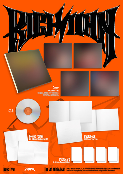 aespa - 6th mini album [Rich Man] (BURST Ver.) (5 TYPES Random)