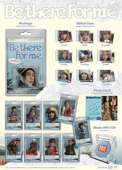 NCT 127 - Winter Special Single Album [Be There For Me] (SMini Ver.) (Random Ver.)