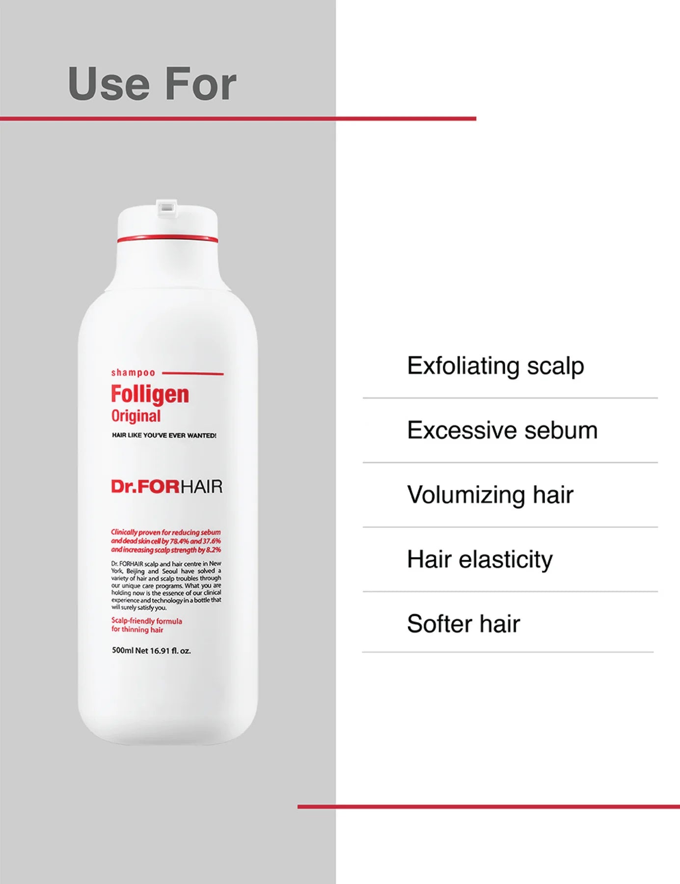 Dr.forhair Folligen Silk Shampoo 750mL Special Set