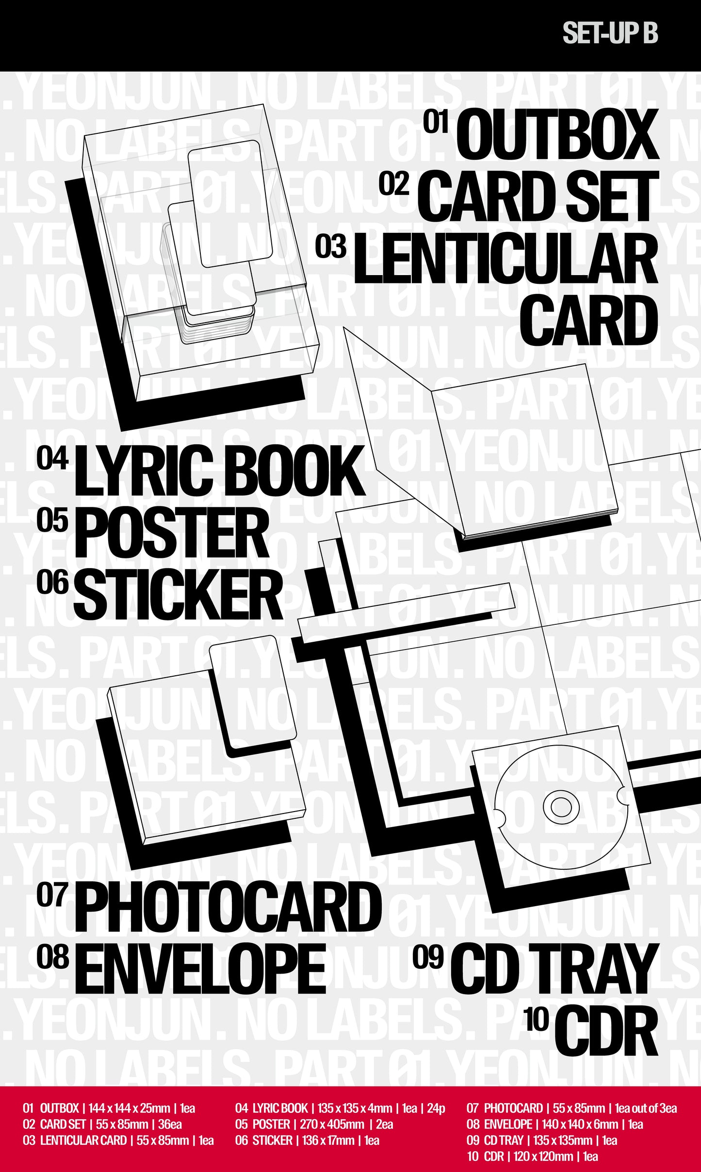 YEONJUN (TXT) - NO LABELS: PART 01 (3 TYPES Random)