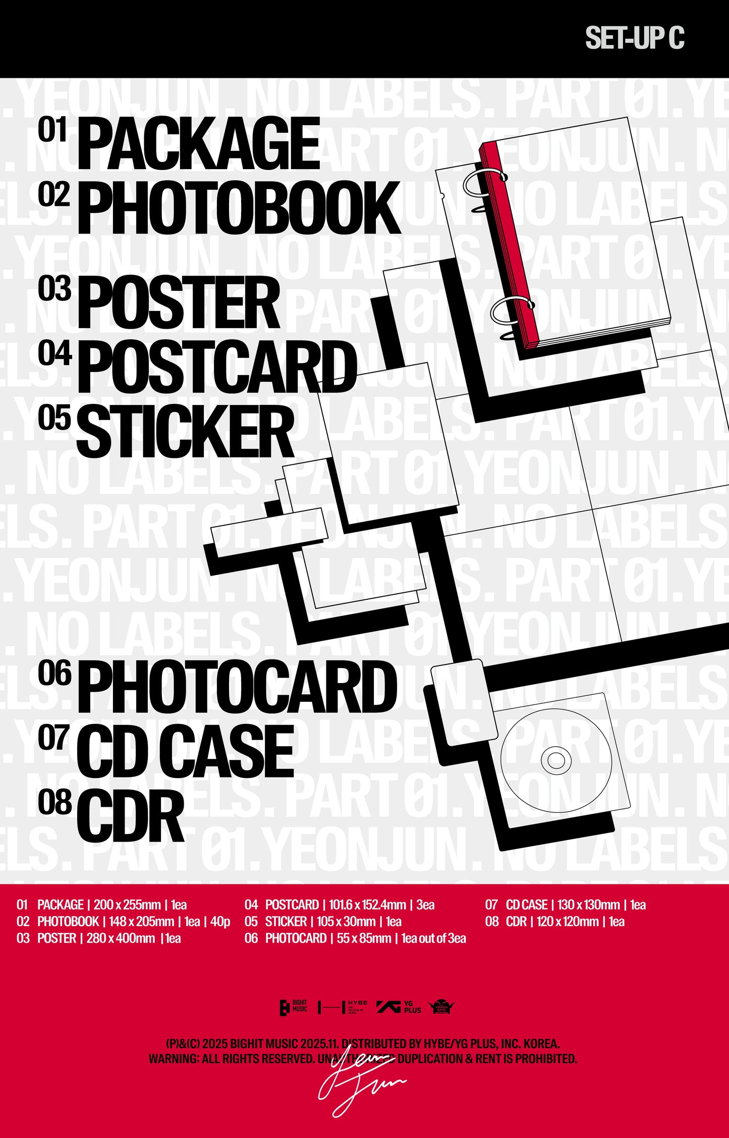 YEONJUN (TXT) - NO LABELS: PART 01 (3 TYPES Random)