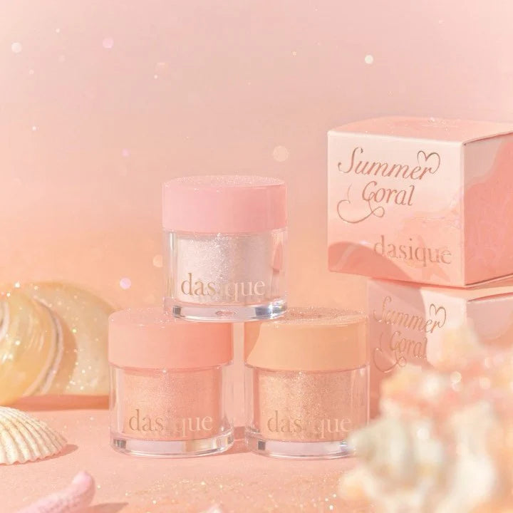 DASIQUE STARLIT GLITTER POWDER 07 PINK SHELL