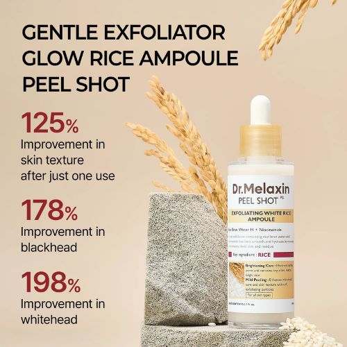 Dr.Melaxin Peel Shot Exfoliating White Rice Ampoule 80ml