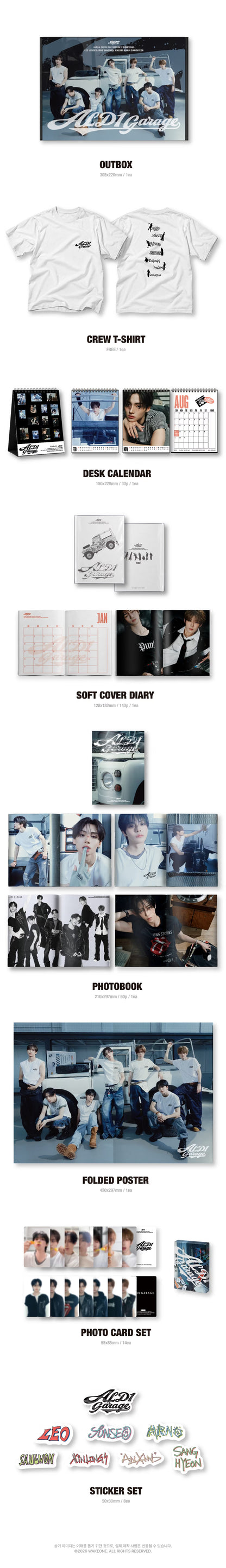 ALPHA DRIVE ONE 2027 Season's Greetings [ALD1 GARAGE (T-SHIRT VER.)]