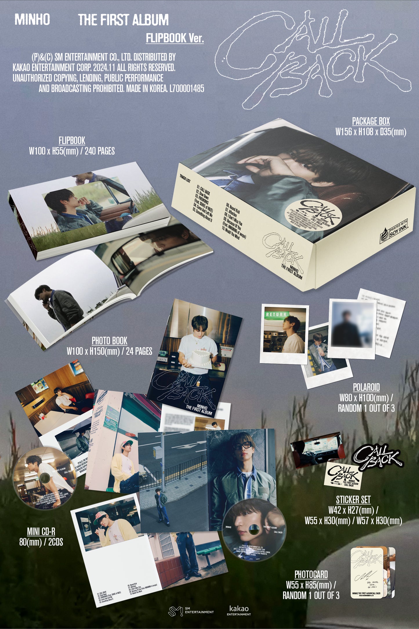 MINHO (SHINee) - 1st Full Album [CALL BACK] (Box Ver.)