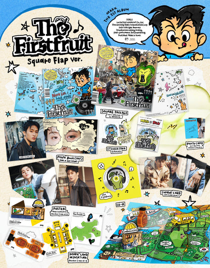 MARK - 1st Full Album [The Firstfruit] (Square Flap Ver.) (2 TYPES Random)