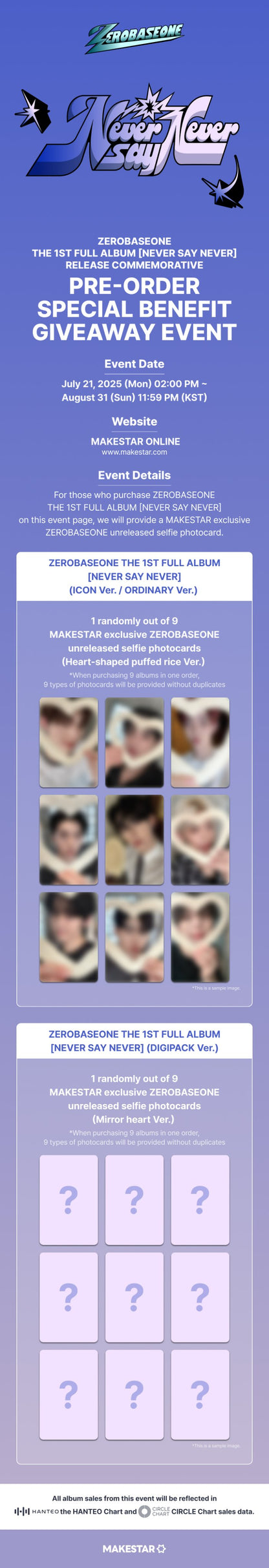 ZEROBASEONE - THE 1ST FULL ALBUM [NEVER SAY NEVER] (PHOTOBOOK Ver.) (2 TYPES Random)