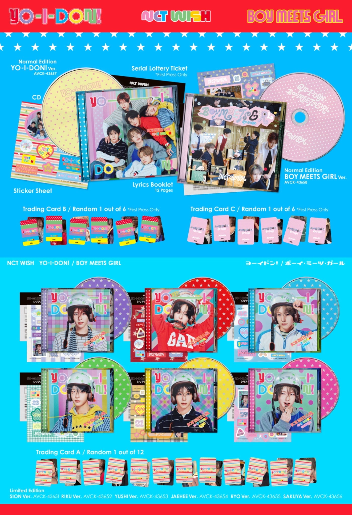 NCT WISH - Japan Single [YO-I-DON! / BOY MEETS GIRL] (BOY MEETS GIRL Ver.) (STANDARD)