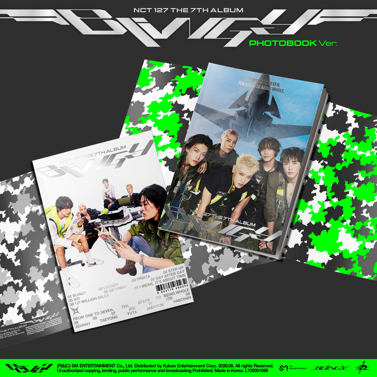 NCT 127 - 7th Full Album [BLINGY] (Photobook Ver.) (2 TYPES Random)