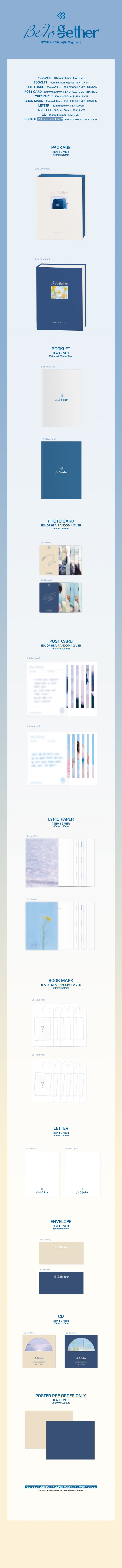 BTOB - 3rd ALBUM [Be Together] (Random Ver.)