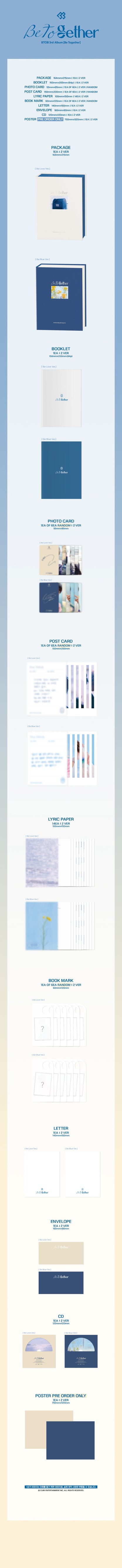 BTOB - 3rd ALBUM [Be Together] (Random Ver.)