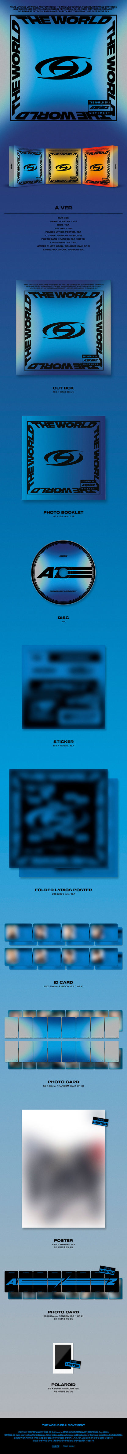 ATEEZ - 8th Mini Album [THE WORLD EP.1 : MOVEMENT] (3 TYPE Random)