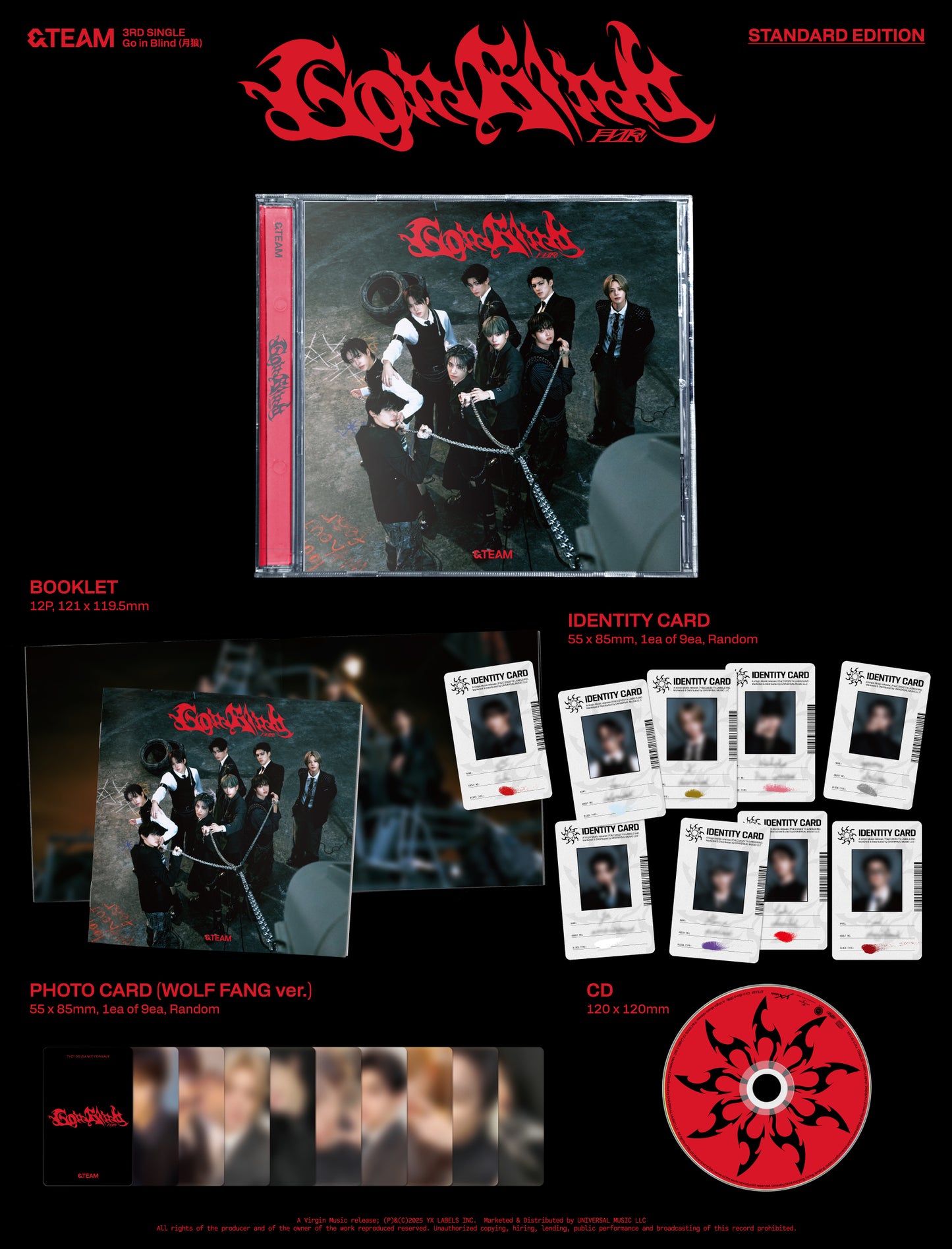 &TEAM - 3rd Single Album [Go in Blind] (STANDARD EDITION)